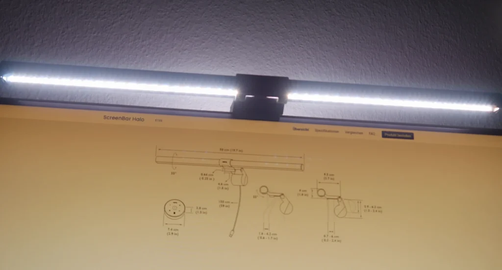 ScreenBar eingeschaltet