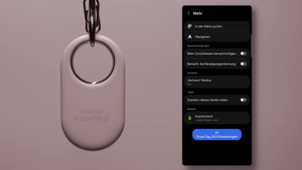 SmartTag neben App